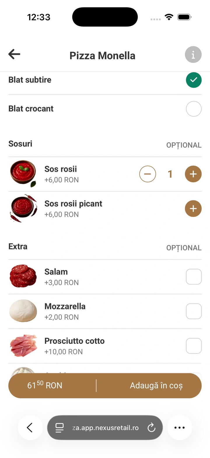 Configurează produsele